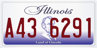 IL license plate A436291