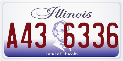 IL license plate A436336