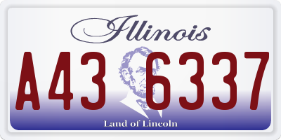 IL license plate A436337