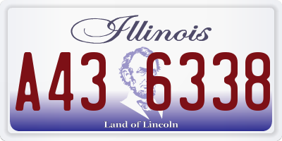 IL license plate A436338