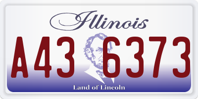 IL license plate A436373