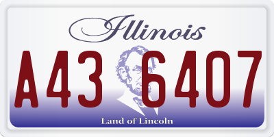 IL license plate A436407