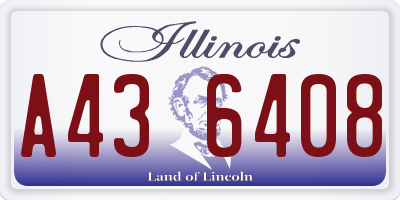 IL license plate A436408
