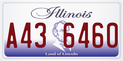 IL license plate A436460