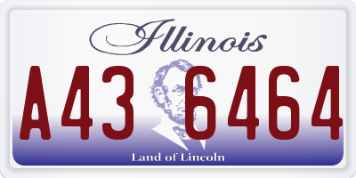 IL license plate A436464
