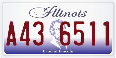 IL license plate A436511