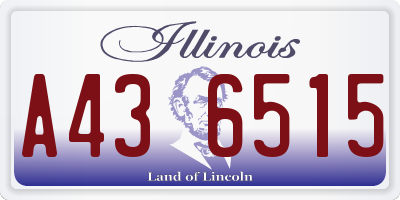 IL license plate A436515