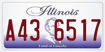 IL license plate A436517