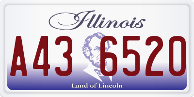IL license plate A436520