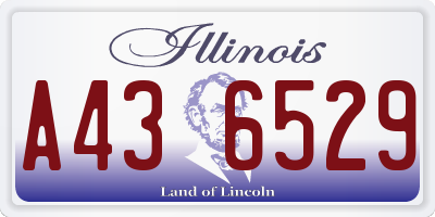 IL license plate A436529