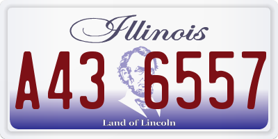 IL license plate A436557
