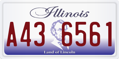 IL license plate A436561
