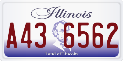 IL license plate A436562