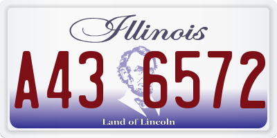 IL license plate A436572