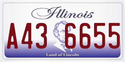IL license plate A436655