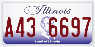 IL license plate A436697