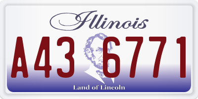 IL license plate A436771