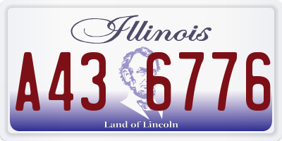IL license plate A436776