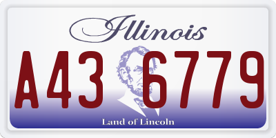 IL license plate A436779