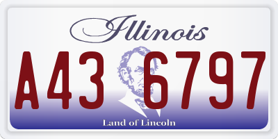IL license plate A436797