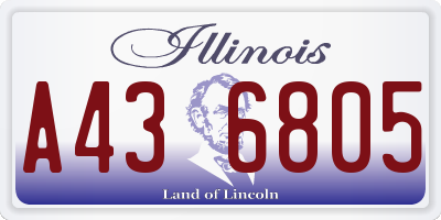 IL license plate A436805
