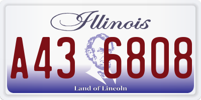 IL license plate A436808