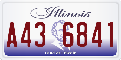 IL license plate A436841
