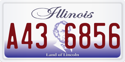 IL license plate A436856