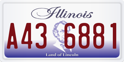 IL license plate A436881