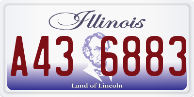 IL license plate A436883