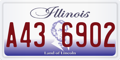 IL license plate A436902