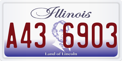 IL license plate A436903