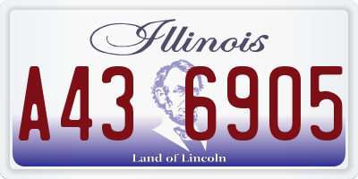 IL license plate A436905