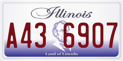 IL license plate A436907