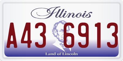 IL license plate A436913