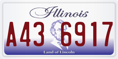 IL license plate A436917
