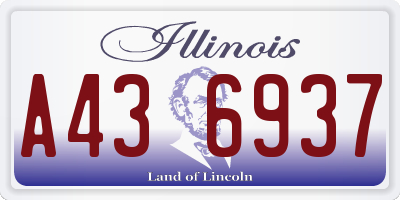 IL license plate A436937