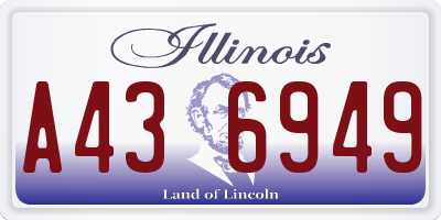 IL license plate A436949