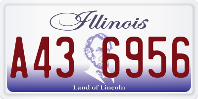 IL license plate A436956