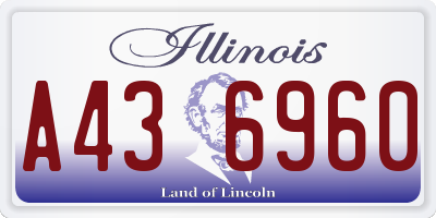 IL license plate A436960