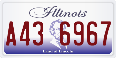 IL license plate A436967