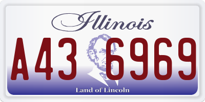 IL license plate A436969