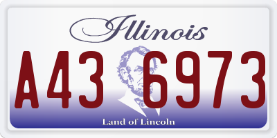 IL license plate A436973