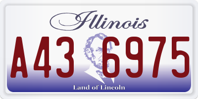 IL license plate A436975