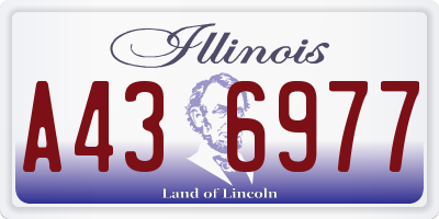 IL license plate A436977