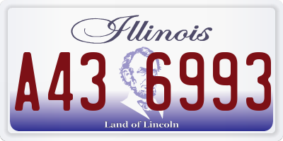 IL license plate A436993