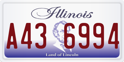 IL license plate A436994