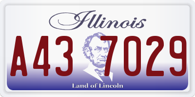 IL license plate A437029