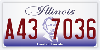 IL license plate A437036