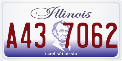 IL license plate A437062